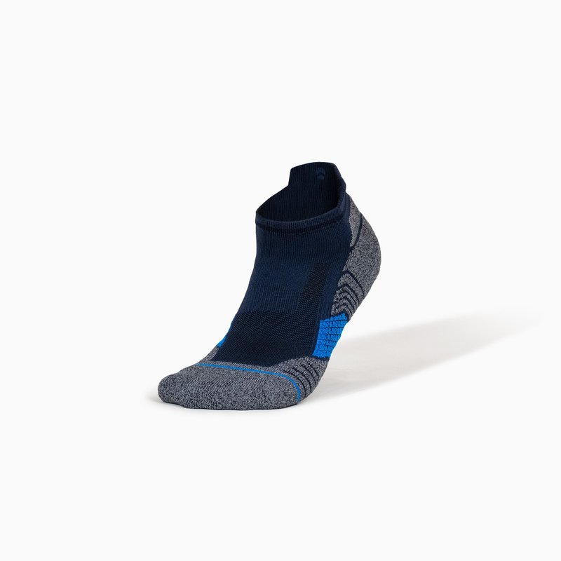 抗菌防臭。パーマネント8mm厚底スポーツソックス-アンクルソックス-MIDNIGHT BLUE-台湾製 - 靴下・ソックス - コットン・麻 ブルー