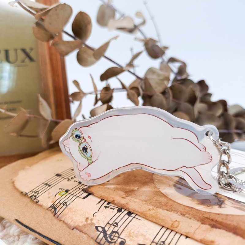 ME150_Quirky Cat/キーホルダー - キーホルダー・キーケース - プラスチック 多色