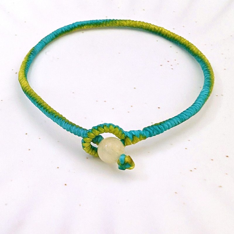 金剛結繩編手環  蠟線手環 - 手鍊/手環 - 其他材質 綠色