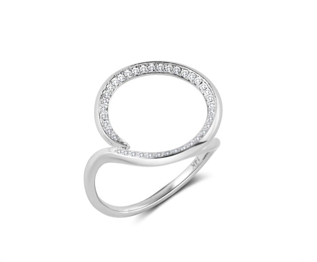 ホワイトダイヤモンドリング結婚指輪K14ホワイトゴールド