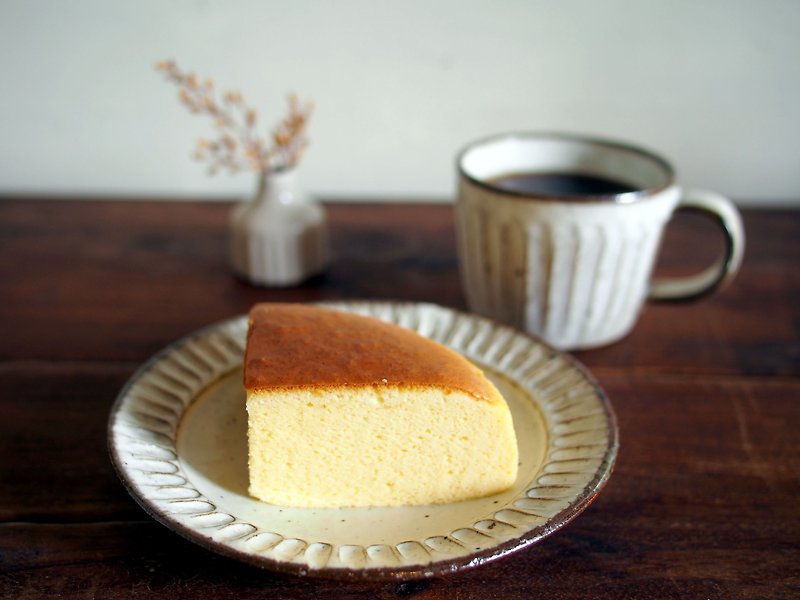 生日蛋糕 北海道輕乳酪  LUXE 100%北海道奶油乳酪 蛋奶素 - 鹹批/甜批 - 新鮮食材 橘色