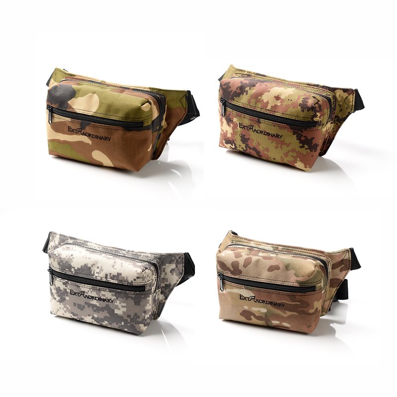 [Small stitching welfare products] Street Outdoor chest and waist bag small men and women SYE - กระเป๋าแมสเซนเจอร์ - เส้นใยสังเคราะห์ สีดำ