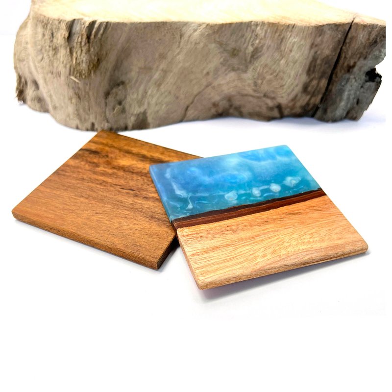 【Seeds】Personalized Wood Coasters, Custom Coasters, Engraved Gift  C-116 - ที่รองแก้ว - ไม้ 