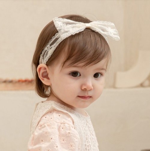 LITTLE TINI Suan Hairband Flower Baby Lace Headband Bow Headband