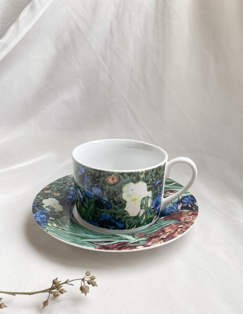 好日。戀物 【好日戀物】荷蘭 VAN GOGH古董古件梵谷名畫咖啡杯盤組下午茶