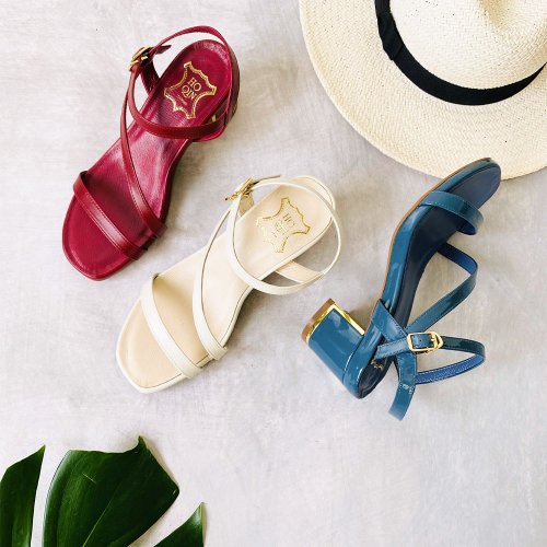 Kim Kim Mi Strap High Heel Sandals Shop HoQin Handmade Shoes in