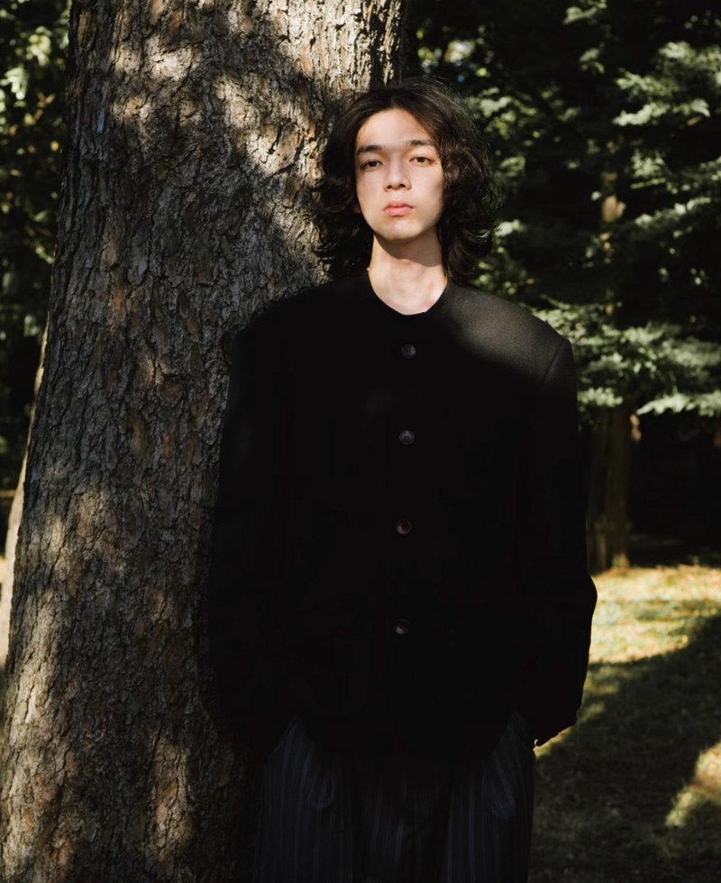 クローズZERO 日本風レトロウールブレンドジャケット - ブレザー メンズ - その他の素材 ブラック