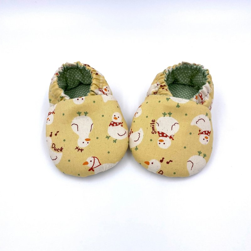 Little White Duck - preliminary shoes/growth shoes/walking shoes - Baby Shoes - Cotton & Hemp Multicolor