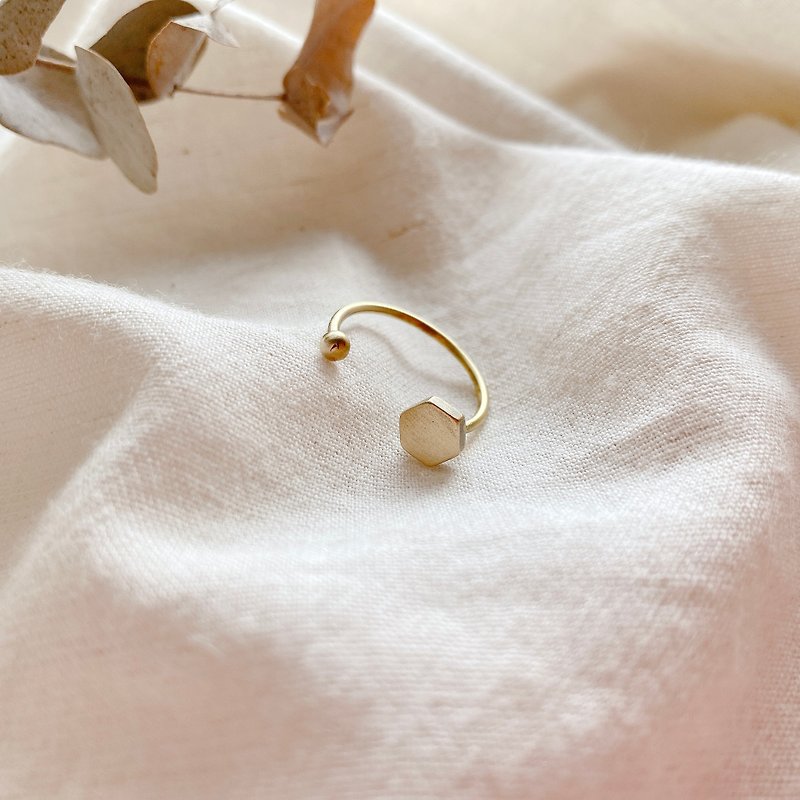 Freedom-Brass ring - แหวนทั่วไป - ทองแดงทองเหลือง สีทอง