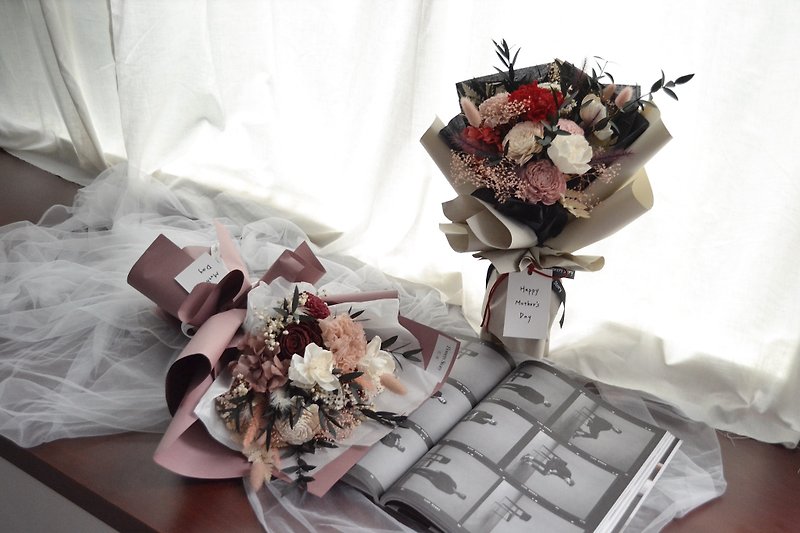 /Mother's Day Series / Warm Bouquet - Dried Flowers & Bouquets - Plants & Flowers Red