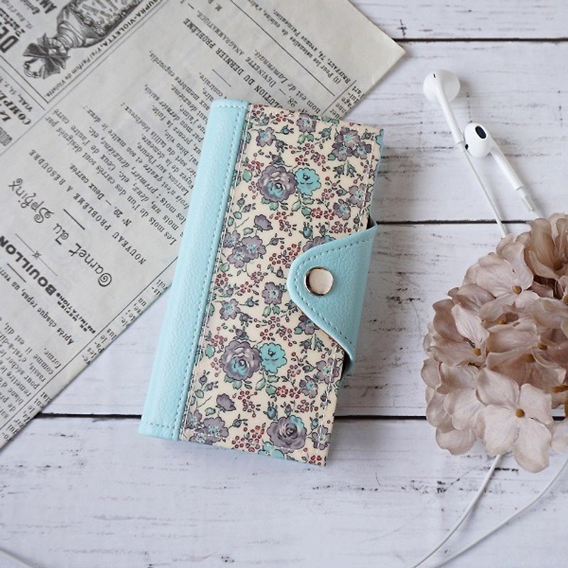 Liberty ◆ iPhone 7/6 / 6s ◆ <Felicite> (Felicite) notebook type smart case - Phone Cases - Waterproof Material Blue