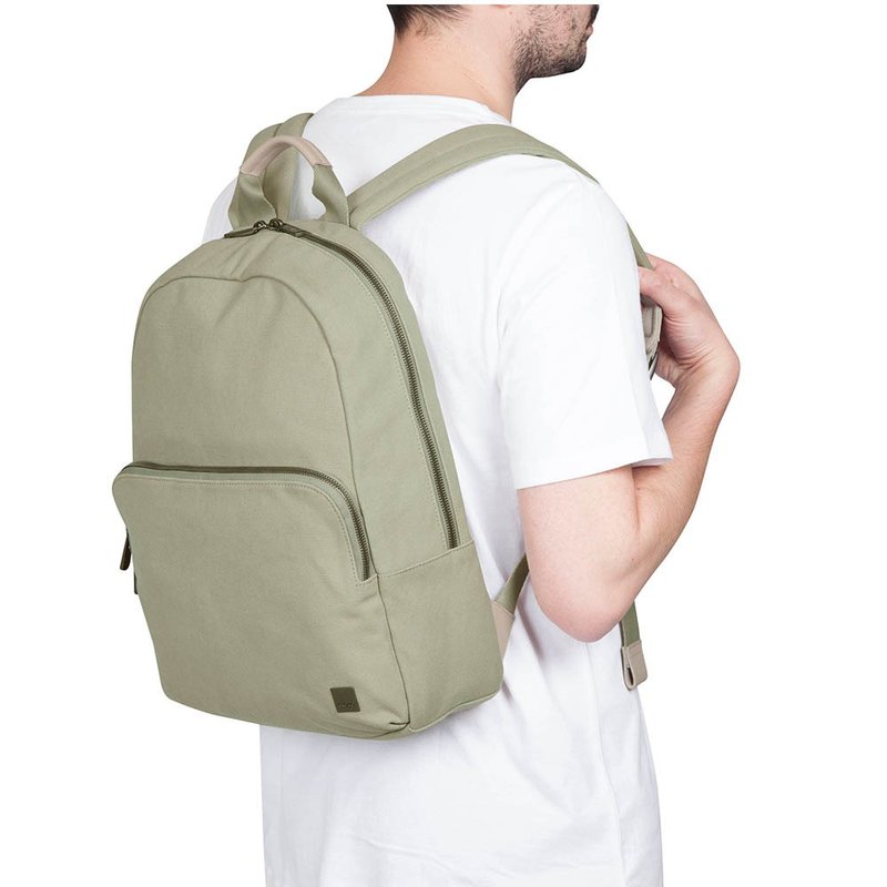 [Clearance Surprise] Hanson 13-inch Backpack, School Bag, Laptop Bag (Olive Green) - กระเป๋าเป้สะพายหลัง - ไนลอน สีเขียว