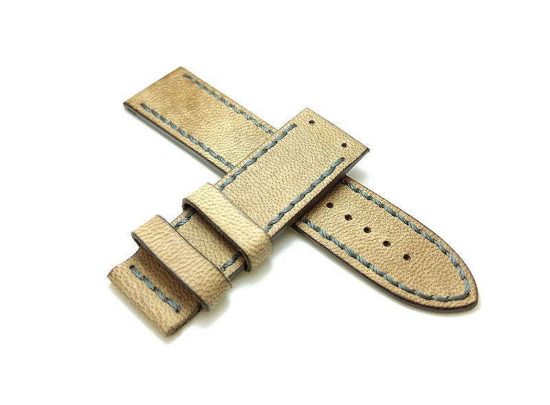 Beige watch strap for U-boat Classico watch band - Watchbands - Genuine Leather Brown