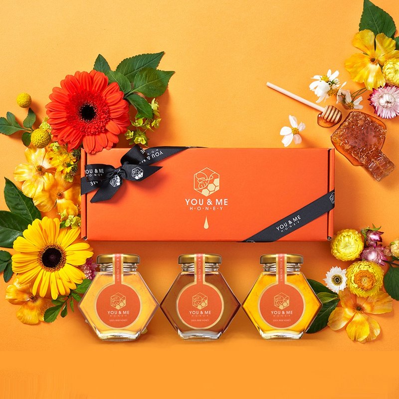 [Spring Festival Gift] Super Value Autumn and Winter Limited Edition Honey Gift Box Autumn Flower Honey, Duck Foot Honey - Honey & Brown Sugar - Fresh Ingredients Orange