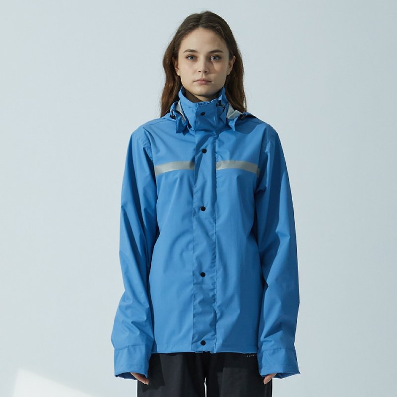 新品上市 /Simple Forward/ 輕量成套式雨衣褲-北歐藍 - 雨傘/雨衣 - 尼龍 藍色