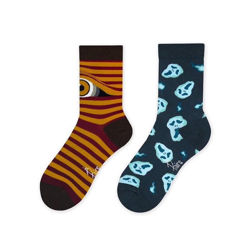 【in Pairs】Halloween | Socks - Socks - Cotton & Hemp Multicolor