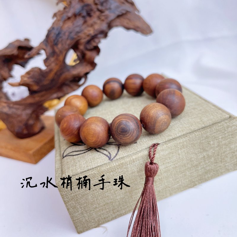 收藏級-沉水梢楠手珠 - 手鍊/手環 - 木頭 
