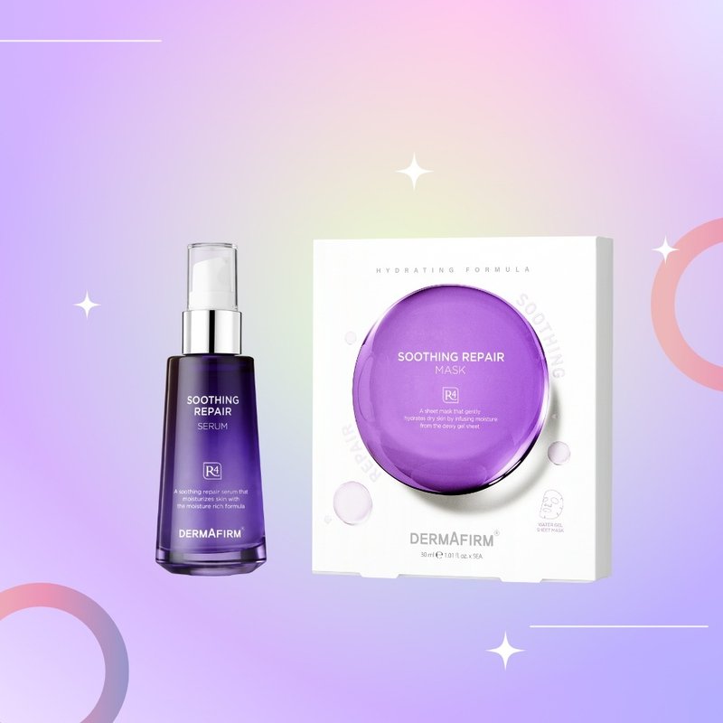 [Double 11 Limited 1111 Super Special Offer Set] R4 Perilla Moisturizing Repair Essence/Mask Set - Facial Cleansers & Makeup Removers - Other Materials Purple