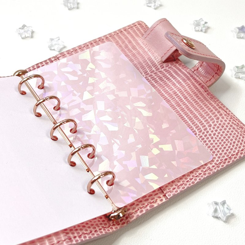 Sparkly Lifter Pink (Micro 5 size) - Notebooks & Journals - Plastic Pink