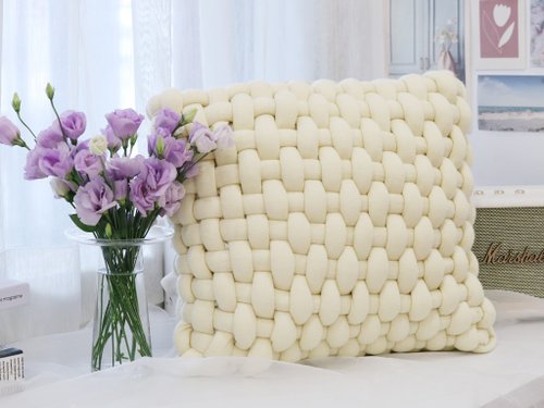 Lay皮革精品設計 冰島毛線/巨型毛線/胖胖毛線/編織抱枕/giant yarn/新手友善