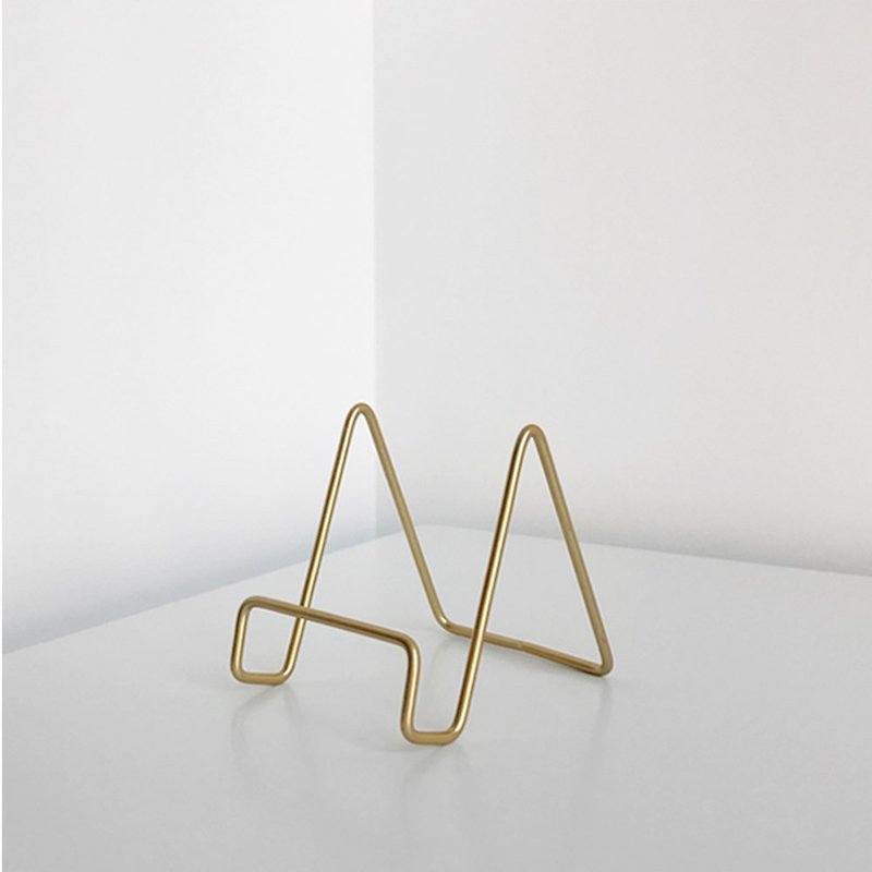 Minimalist design ‧Clock Support‧Brass clock / shelf │Good Form‧Good shape - ชั้นวาง/ตะกร้า - ทองแดงทองเหลือง สีเหลือง