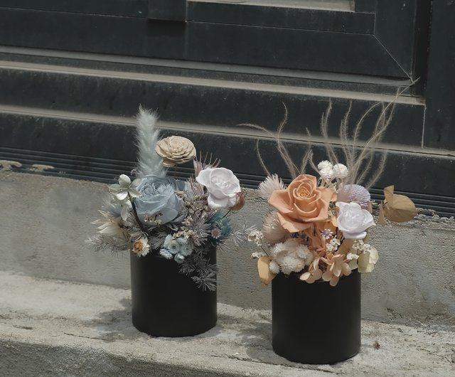 不滅の花の贈り物 モランディ告白テーブル花おめでとう花の贈り物誕生日プレゼントバレンタインデーピンクブルー ショップ Xuli96 ドライフラワー ブーケ Pinkoi