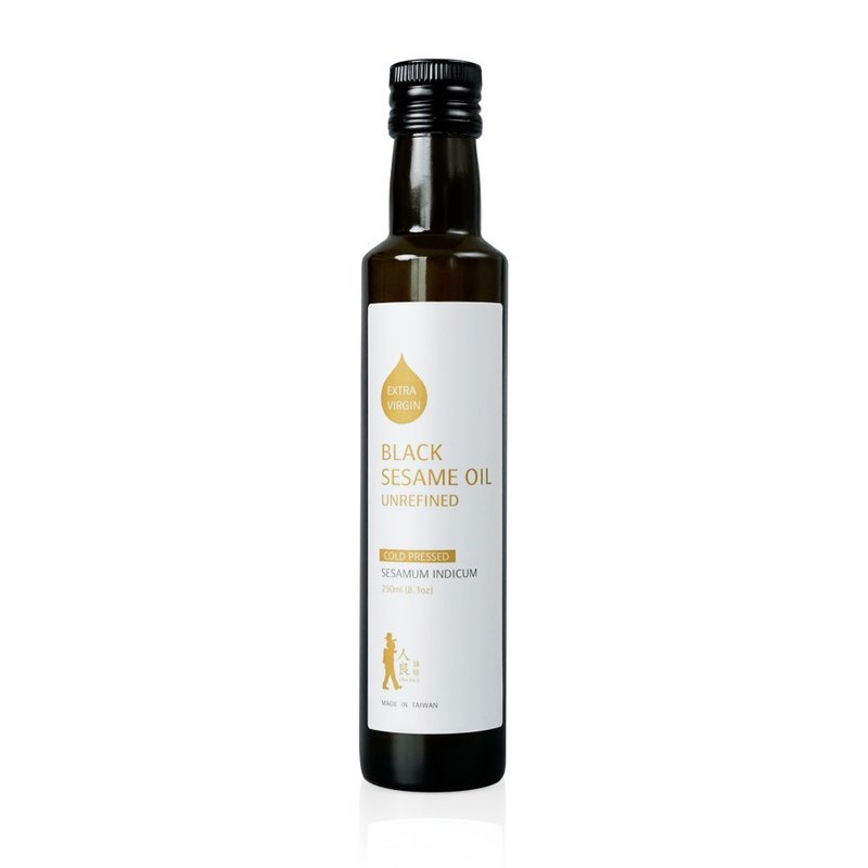 人良油坊 阿育吠陀冷壓初榨黑芝麻油250ml - 身體乳/按摩油 - 其他材質 金色