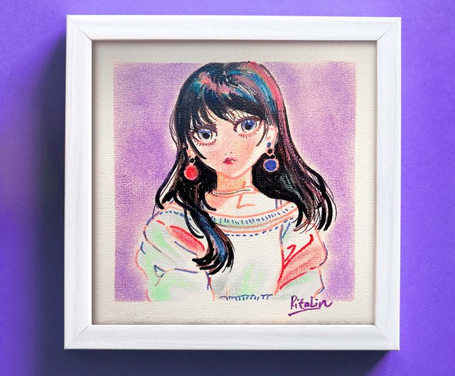 絵画水彩画パステル画※フレーム含む