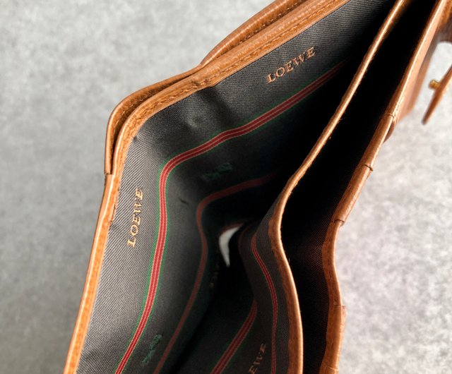 LOEWE ロエベ ベラスケス 二つ折り財布 ブラウン レザー LOEWE ロエベ ベラスケス コンビレザー コンパクトウォレット
