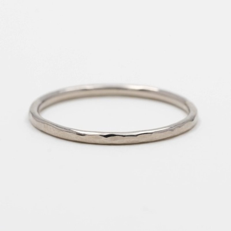 Hammered Stacking Ring Medium WG - แหวนทั่วไป - โลหะ 