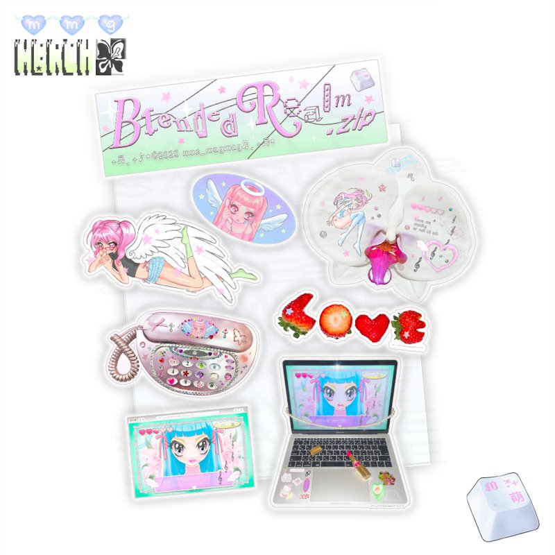 Blended Realm .zip - 貼紙套組 - - 貼紙 - 紙 多色