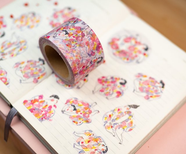 Washi Tape - A Beautiful Day, Japanese Washi Tape, Cute Girls Illustration,  BuJo - Shop dodolulu Washi Tape - Pinkoi