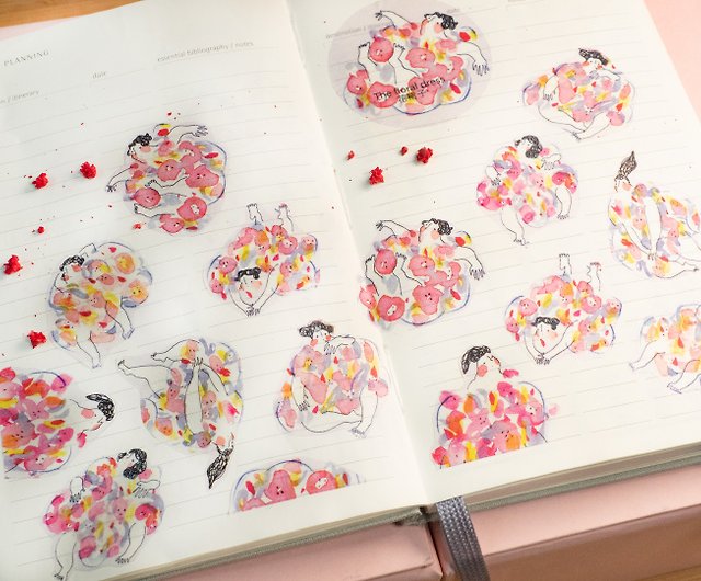 Washi Tape - Dressing Corner, Japanese Washi Tape, Cute Girls Illustration,  BuJo - Shop dodolulu Washi Tape - Pinkoi