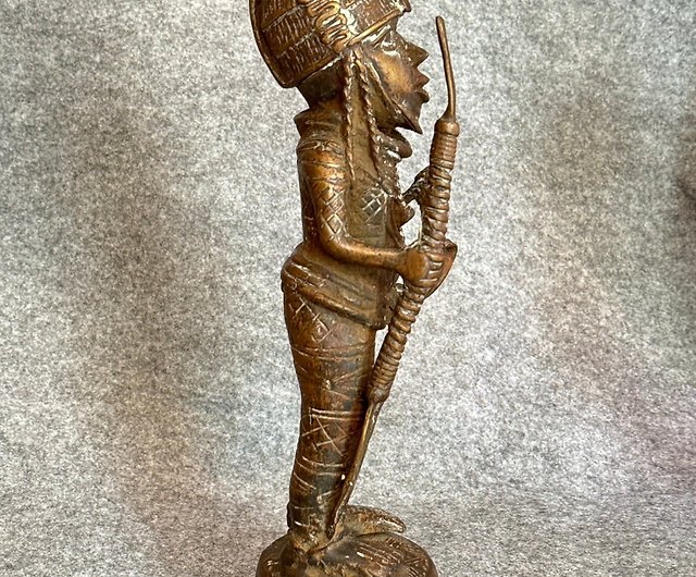 アフリカ美術_戦士像_銅像の神像 - ショップ 妖精の星 置物 - Pinkoi
