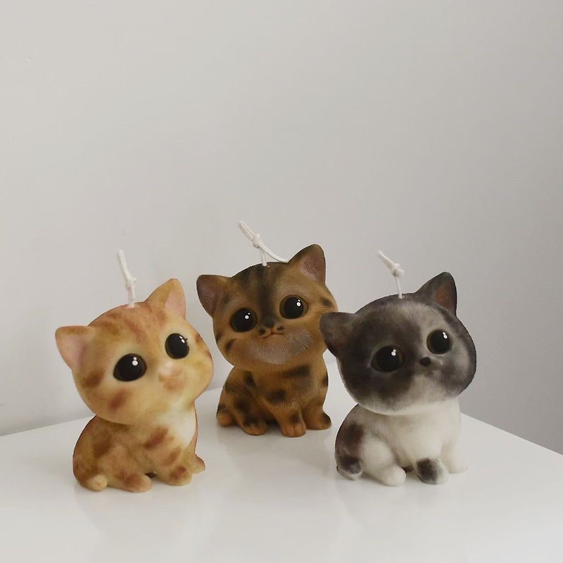 /fragrance/cute cat animal candles (customized) provide picture customization - Candles & Candle Holders - Wax Multicolor