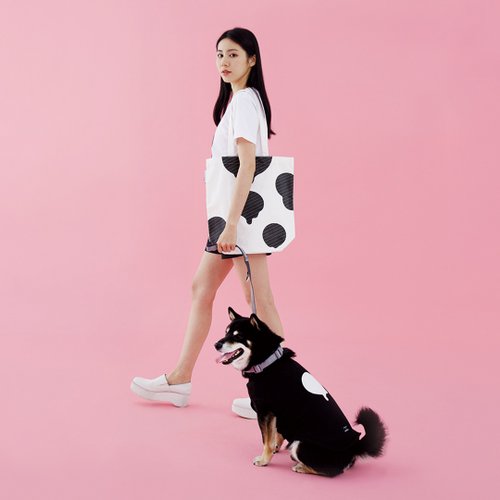 tails&me 尾巴與我 【tails&me x APUJAN】墨點 寵物項圈(灰/藍)