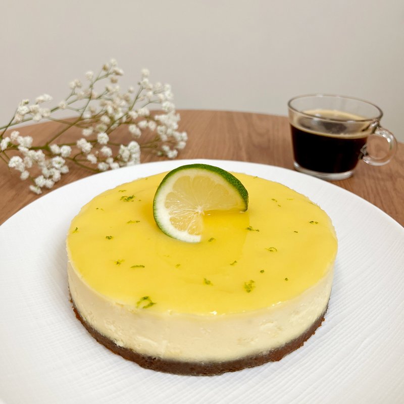 【Lemon Dessert】Lemon heavy cheese cake / 6 inches / can be delivered at home - เค้กและของหวาน - อาหารสด สีเหลือง