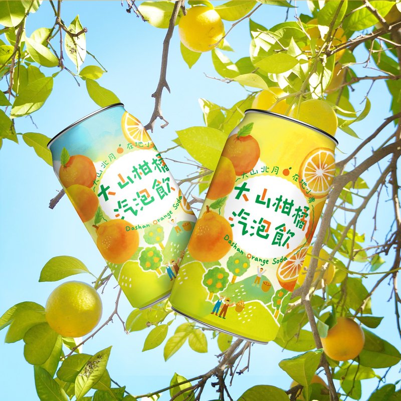 Dashan Citrus Sparkling Drink - Fruit & Vegetable Juice - Other Metals 