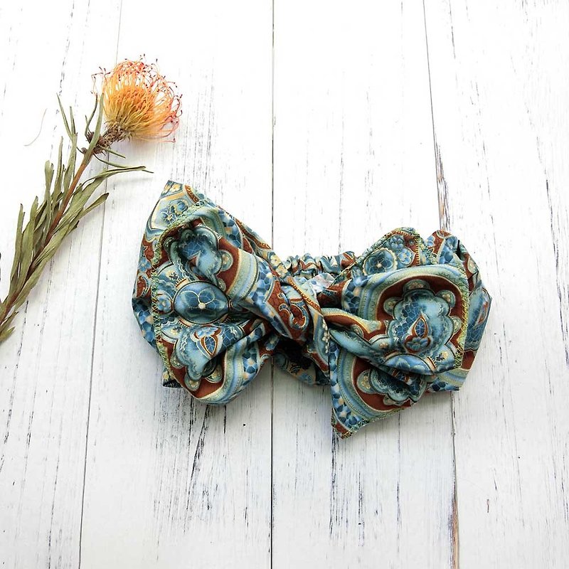 [Shell art] giant butterfly hair band (ornate caramel caramel) - the entire detachable! - Headbands - Cotton & Hemp Blue