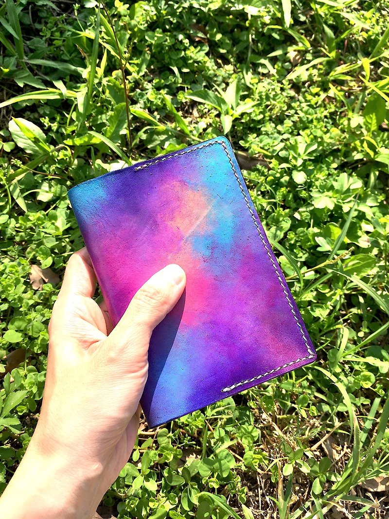 ginagypsy holi festival handdyed passport cover - Passport Holders & Cases - Genuine Leather Multicolor