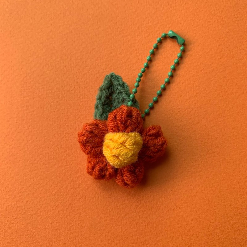 Flowers crochet bag accessories handmade - Keychains - Other Materials Multicolor