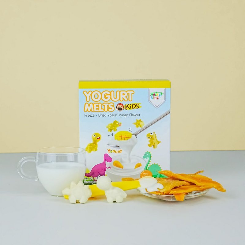 Thailand [Nature Bite] Natural Bite Dinosaur Yogurt - Mango (25g) - Other - Other Materials Yellow