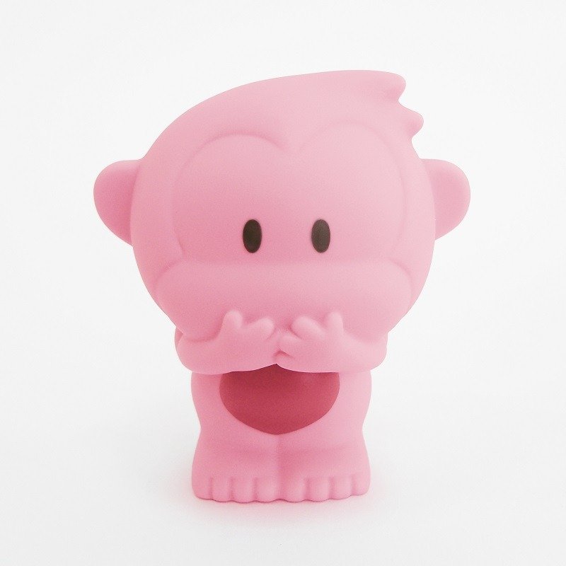 T. W.Monkeys － Coin Banks - Speak no evil -Pink - Coin Banks - Plastic Pink