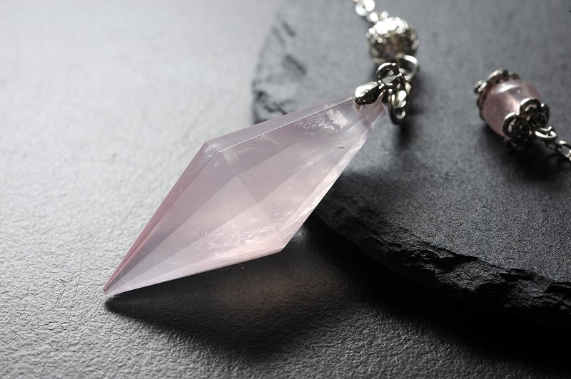 粉晶靈擺 礦石/水晶/靈修/開運/招財/破煞/防小人 - 擺飾/家飾品 - 水晶 