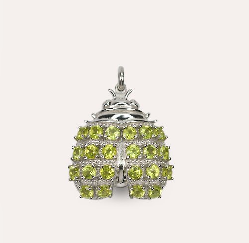 安的珠寶 AND Jewel AND 橄欖石 綠色 圓 3mm 墜子 和諧系列 Lucky Lady 天然寶石