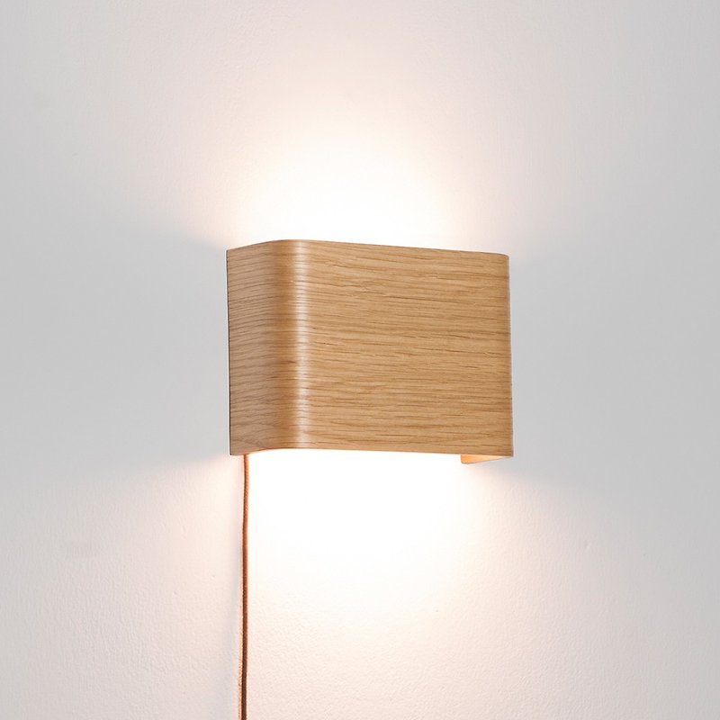 SLICEs LEDウッドタッチウォールライト∣デュアル光源スイッチング∣パラレル - 照明・ランプ - 木製 