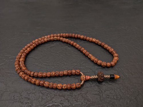 mistset Rudraksha mala 項鍊念珠 108 顆佛教念珠天然正品尼泊爾復古濕婆