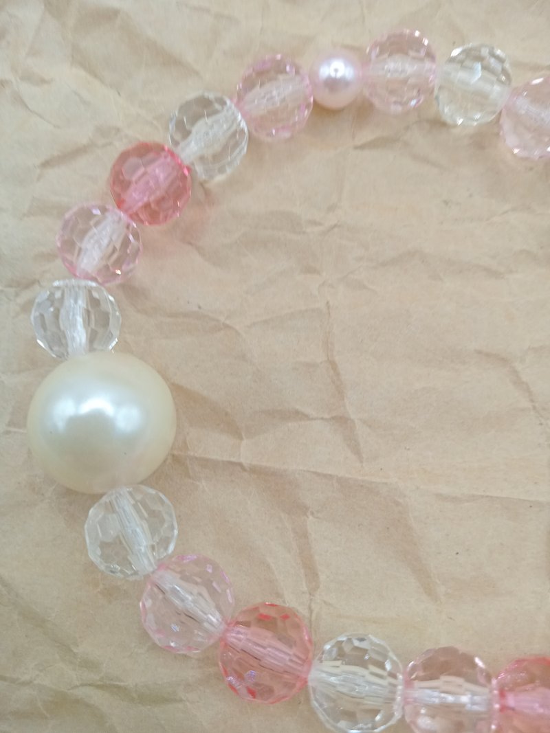 Pink Colorful Bracelet Beaded Bracelet - สร้อยข้อมือ - วัสดุอื่นๆ 