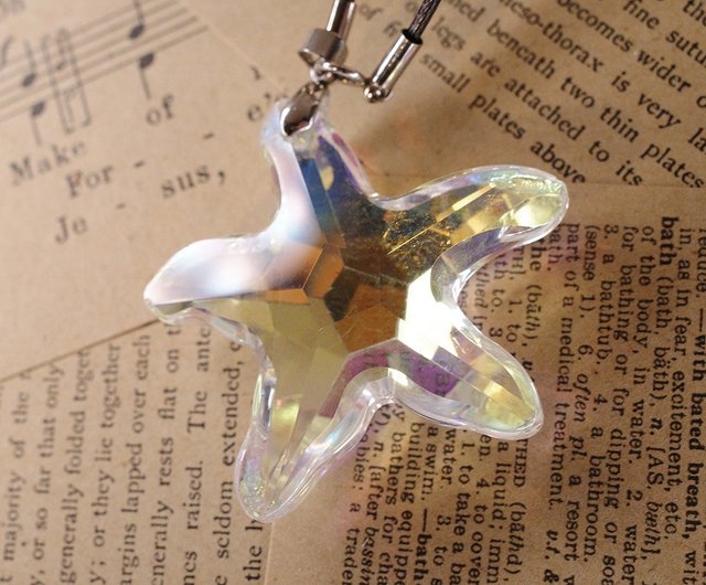 Swarovski crystal starfish on sale necklace