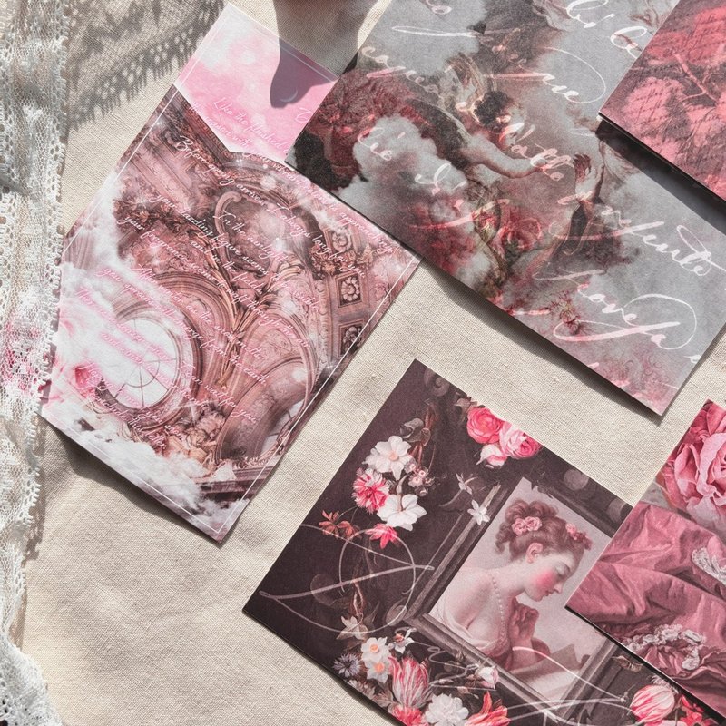 Dear.Rose Decopaper 디어로즈 데코페이퍼 - 信封/信紙 - 紙 粉紅色